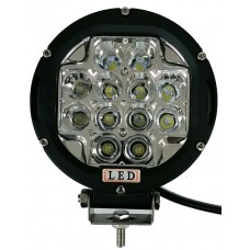 6" 60W LED Flood Light - black ring