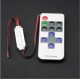 DC 12V 11 Keys RF Remote Controller Mini Dimmer for Led Single Color Strip 