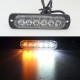 A pair 4" 18W surface mount LED Strobe Light bar - Amber & White